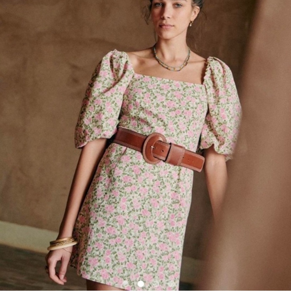 Sezane Alexandra Robe in Peonies